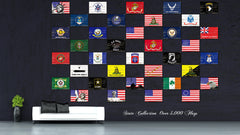 Texas Dodson Historical Flag Vintage Canvas Print with Picture Frame Home Decor Man Cave Wall Art Collectible Decoration Artwork Gifts