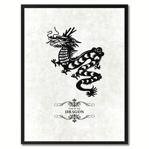 Zodiac Horse Horoscope Canvas Print, Black Picture Frame Home Decor Wall Art Gift