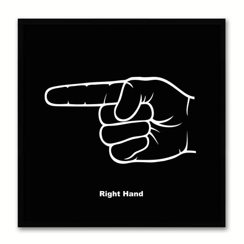 Right Social Media Icon Canvas Print Picture Frame Wall Art Home Decor