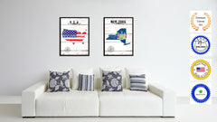 New York State Flag Gifts Home Decor Wall Art Canvas Print Picture Frames