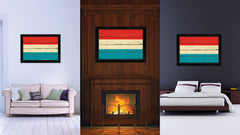 Luxembourg Country Flag Vintage Canvas Print with Black Picture Frame Home Decor Gifts Wall Art Decoration Artwork