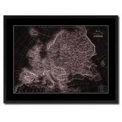 Europe Vintage Vivid Sepia Map Canvas Print, Picture Frames Home Decor Wall Art Decoration Gifts