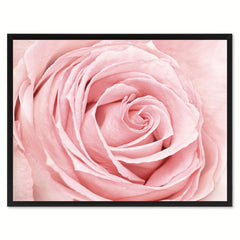 Pink Rose Flower Framed Canvas Print Home Décor Wall Art