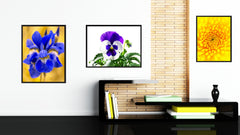 Pansy Flower Framed Canvas Print Home Décor Wall Art