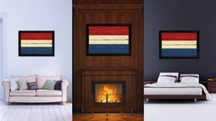 Netherlands Country Flag Vintage Canvas Print with Black Picture Frame Home Decor Gifts Wall Art Decoration Artwork