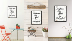 Tough times never last but tough people do - Dr. Robert Schuller Saying Gifts Home Decor Wall Art Canvas Print with Custom Picture Frame, White