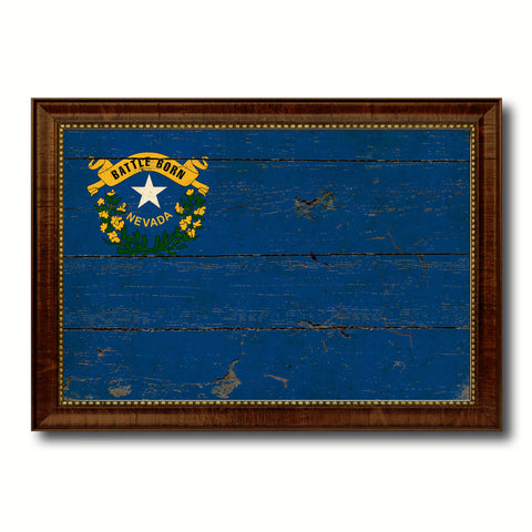 Nevada State Flag Gifts Home Decor Wall Art Canvas Print Picture Frames