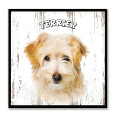 Terrier Dog Canvas Print Picture Frame Gift Home Decor Wall Art Decoration
