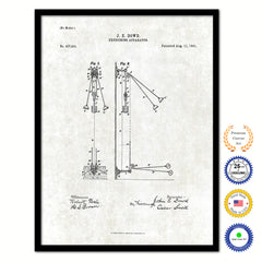 1891 Exercising Apparatus Old Patent Art Print on Canvas Custom Framed Vintage Home Decor Wall Decoration Great for Gifts