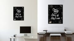 Take your shoes off and stay a while Quote Saying Gifts Ideas Home Decor Wall Art