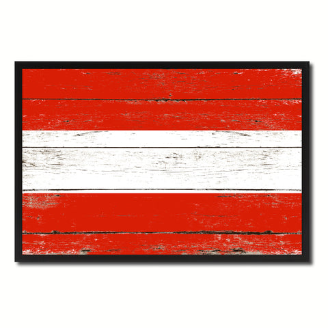 Costa Rica Country National Flag Vintage Canvas Print with Picture Frame Home Decor Wall Art Collection Gift Ideas
