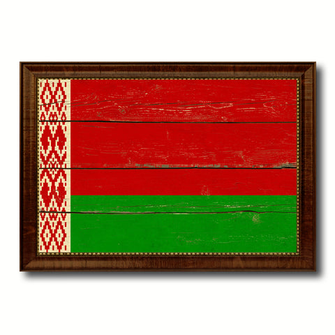 Algeria Country Flag Vintage Canvas Print with Black Picture Frame Home Decor Gifts Wall Art Decoration Artwork