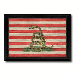Revolution Split Up New Sprint Military Flag Texture Canvas Print with Black Picture Frame Gift Ideas Home Decor Wall Art