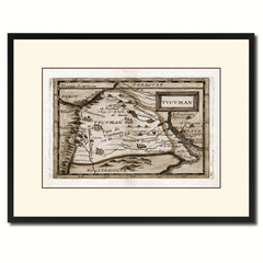Tucuman Argentina Buenos Aires Vintage Sepia Map Canvas Print, Picture Frame Gifts Home Decor Wall Art Decoration
