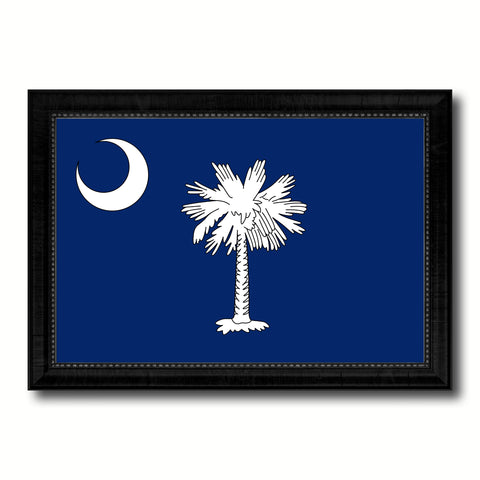 South Carolina State Flag Gifts Home Decor Wall Art Canvas Print Picture Frames