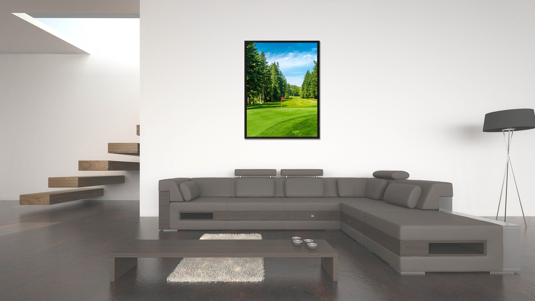 Vancouver Canada Golf Course Photo Canvas Print Pictures Frames Home Décor Wall Art Gifts